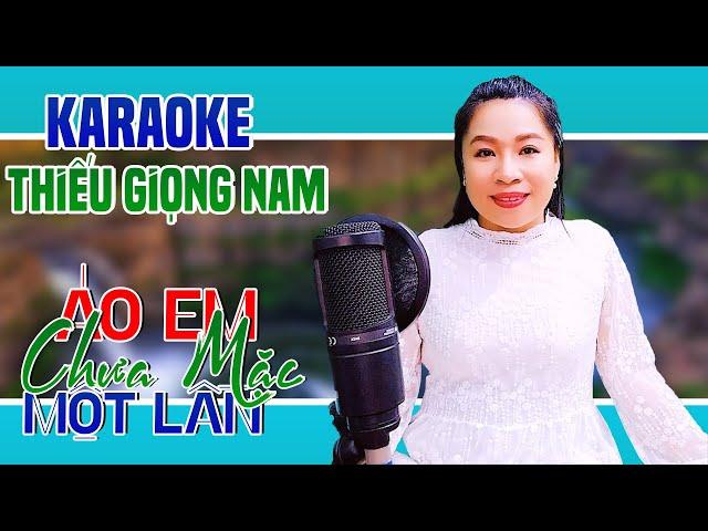 Karaoke Song Ca | ÁO EM CHƯA MẶC MỘT LẦN - Thiếu Giọng Nam | Song Ca Với Trà Xanh