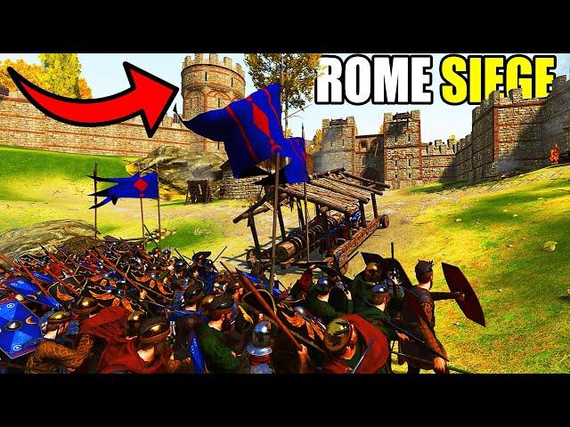 Can Rome Hold CASTLE WALLS Under Siege VS 3,000 BARBARIANS?! - Bannerlord: Eagle Rising #7