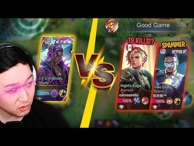 Enemy Godly Aamon and Spammer Bruner are destroying my team | Mobile Legends