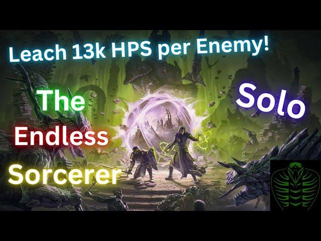 Endless Archive Sorcerer | Steal 13k HP per target | Solo with 40k+ DPS | Elder Scrolls Online (ESO)