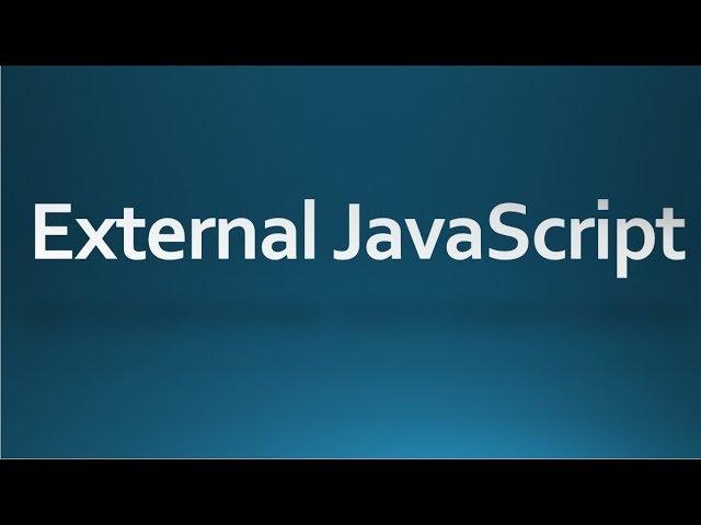 JavaScript tutorial for beginners - 3 - Working with external JavaScript