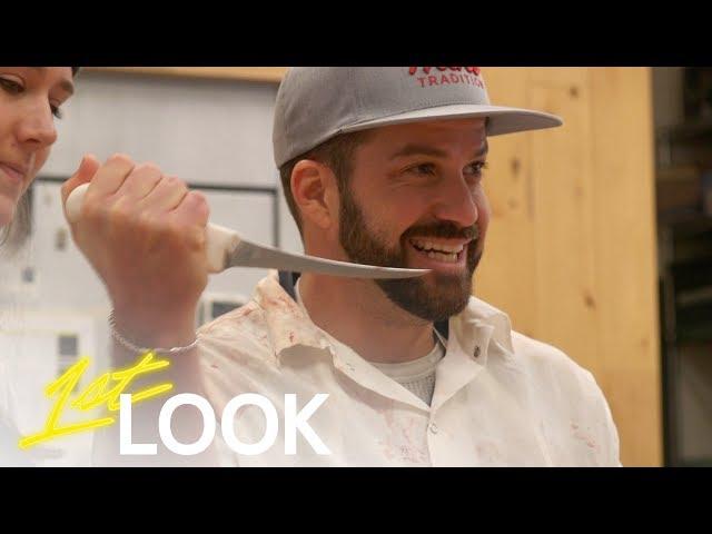 Female Butchers Show Johnny Bananas How To Handle Meat | 1st Look TV