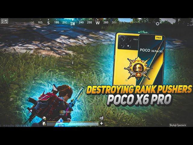 DESTROYING CAMPERS - POCO X6 PRO  DIMENSITY 8300 ULTRA ( SMOOTH + 90 FPS GAMEPLAY) PUBG/BGMI.