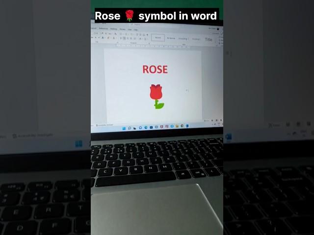 Rose  symbol shortcut key in word computer shortcut key #viral #trending #roseday  #shorts