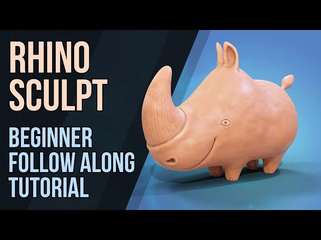 Rhino Sculpt - Follow Along Tutorial - Blender 2 8