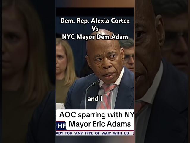 Democrat rep Cortez vs Democrat NYC Mayor Adam in congress over the illegal alien immigrants in NYC