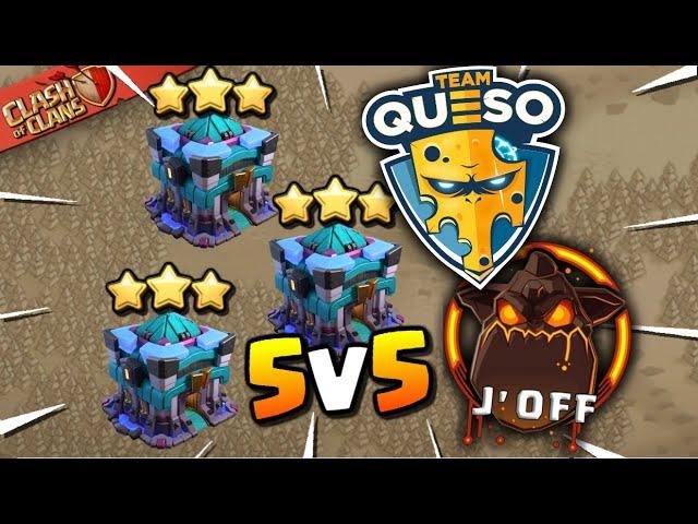 Final Attack DECIDER! Team Queso vs J'Off - 5v5 War (Clash of Clans)