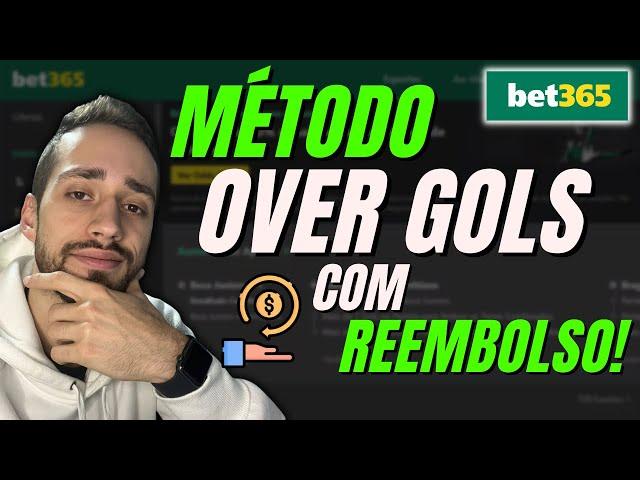 MÉTODO OVER GOLS COM REEMBOLSO NA BET365!