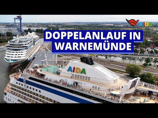 AIDAdiva und AIDAmar | Doppelanlauf in Warnemünde