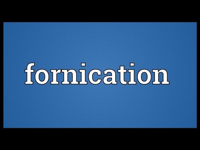 Fornication Meaning