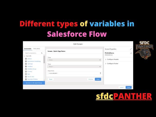 Different Types of Variables in Salesforce | Salesforce Flow Builder Series for Admins & Developers