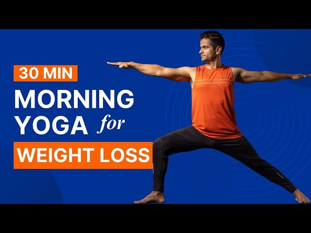 30 min Morning Yoga for Weight Loss | Surya Namaskar Yoga | @YogawithNaveen