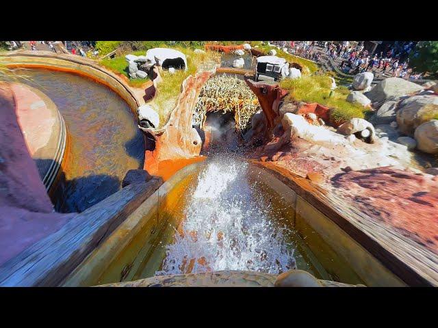 [MARCH 2022] Front Row POV - Newly Refurbished Splash Mountain Full Ride - Disneyland