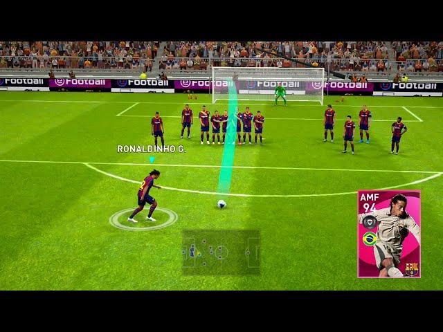 RONALDINHO ‍️ | eFootball PES 2021 Mobile | Iconic Moment | Real Madrid VS Barcelona