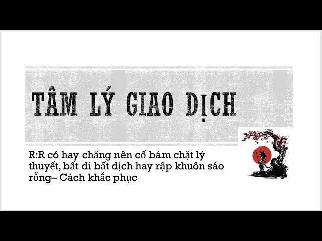 Tâm lý giao dịch- R:R quy tắc bất di bất dịch hay rập khuôn và cách khắc phục