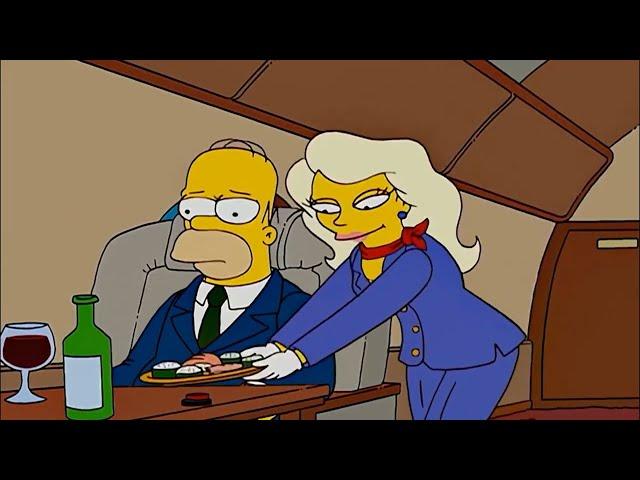 Simpsons ! 심슨 비행기 1등석을 탄 호머