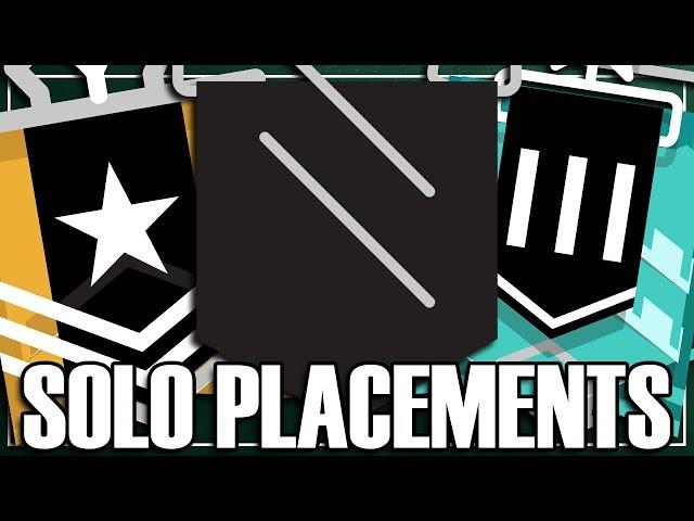 Solo Smurf: The First Placement - Rainbow Six Siege