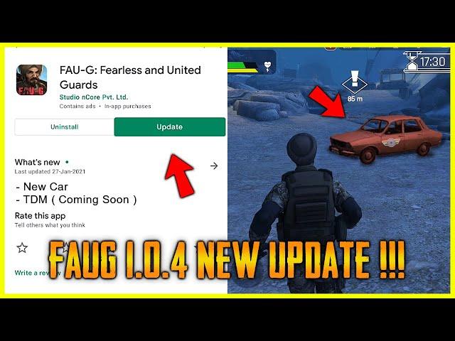 FAUG V1.0.4 NEW UPDATE ON PLAYSTORE | IS TDM OPEN ? + WHEN GUNS WILL BE ADDED | FAUG NEW UPDATE 