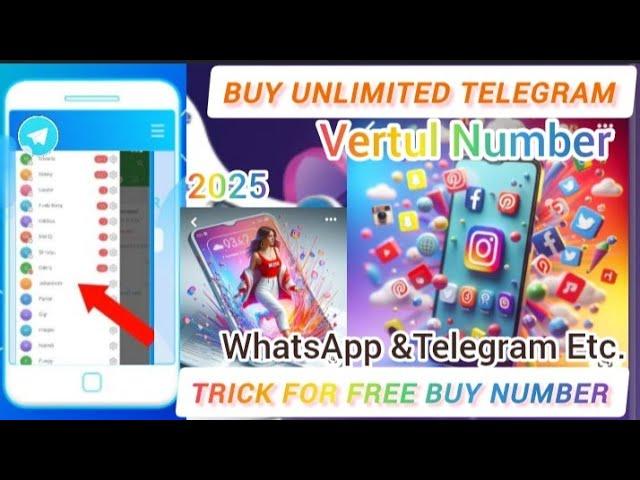 Telegram Unlimited Account New Trick Buy free Telegram and What's OTP buying website