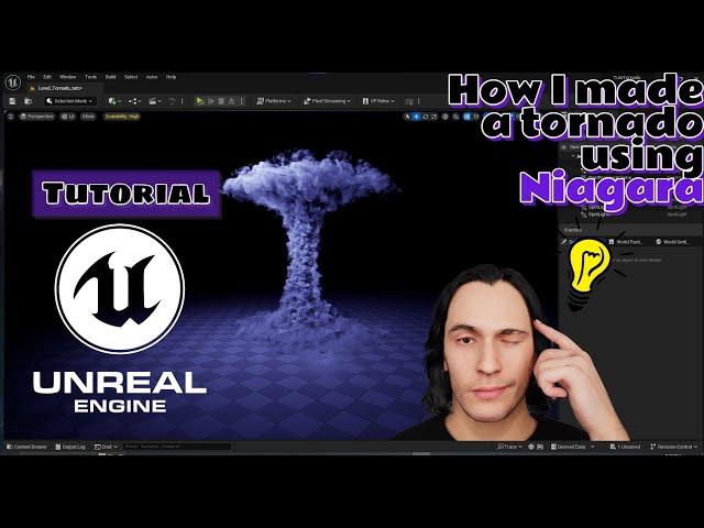 How to make a Tornado using Niagara - Unreal Engine 5 tutorial