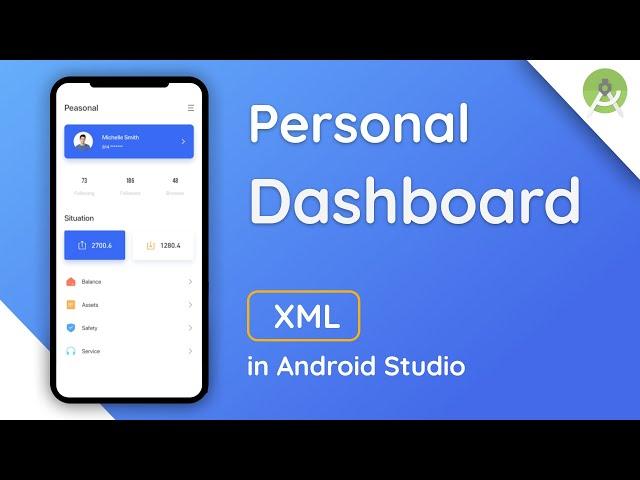 Personal Dashboard ,Profile Dashboard App Design in Android Studio | Android Tutorial | Speed Code