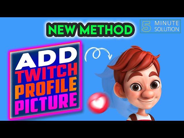 How to add twitch profile picture 2024  | change twitch pfp on pc