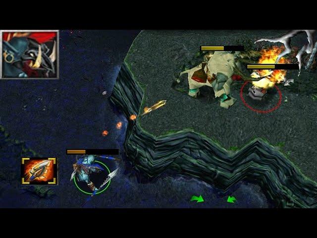 DOTA HUSKAR FIRST BLOOD = CRAZY GAME 1v5 (SECRET POWER)