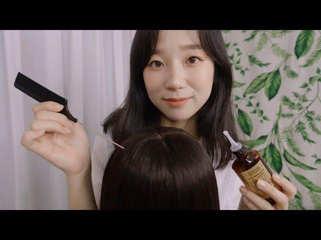 ASMR Sleepy Hair Treatment & Scalp Massage