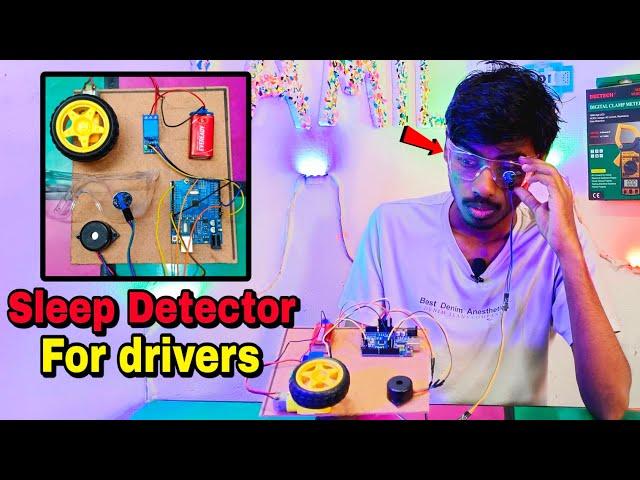 Anti sleep alarm detector for drivers| Arduino based sleep Detector|Arduino uno projects #trending