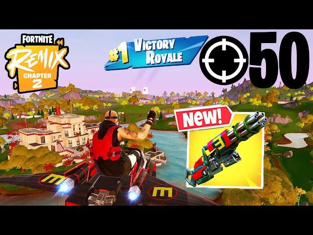 50 Elimination Solo Vs Squads Gameplay Wins (Fortnite Chapter 2 Remix PS4 Controller)