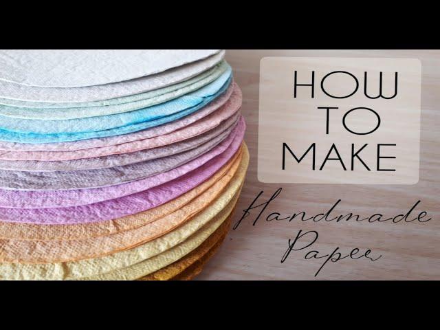 DIY | How to make handmade paper from recycled materials - PAPER MAKING