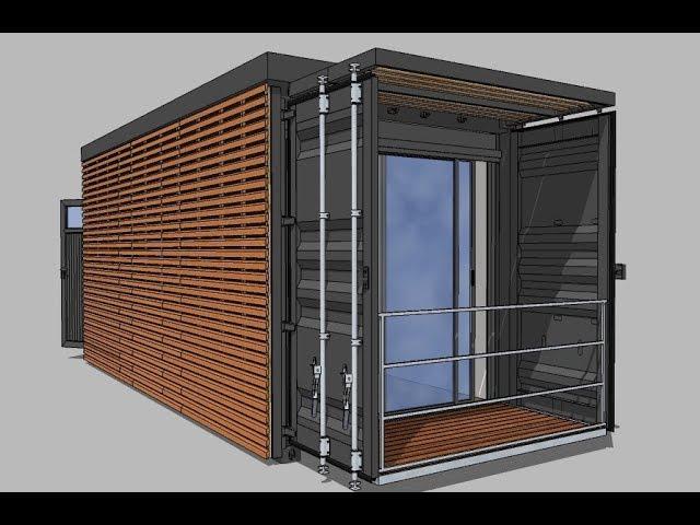 Container maritime 20 pieds aménagé Studio / 20ft Shipping Container home
