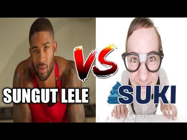 Sungut lele vs Suki Grub battle meme