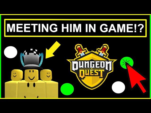 Meeting Vcaffy In Game! Dungeon Quest!