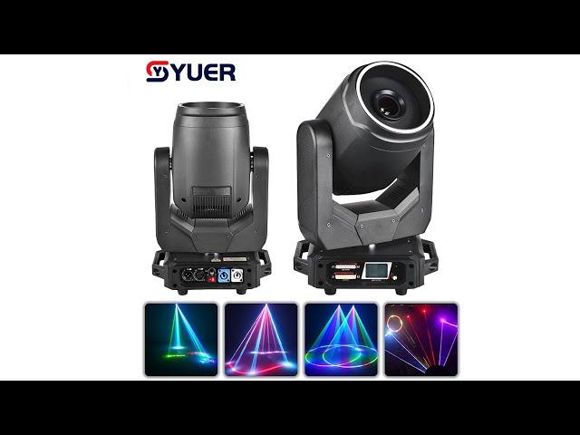 YUER™️ NEW LIDA 10W RGB Moving Head Laser Projector 20Kpps Scanning LED Aperture Assist