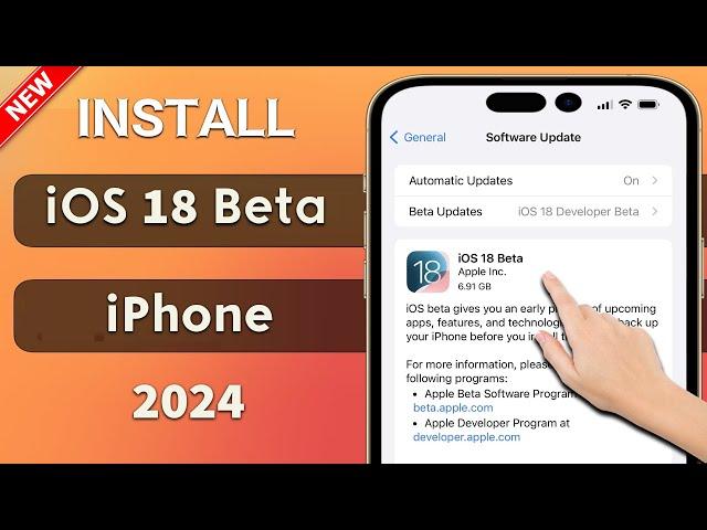 How To Update Your iPhone To iOS 18 Beta || How To install iOS 18 Beta Version On iPhone Free