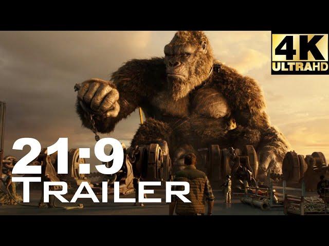 [21:9] Godzilla vs. Kong Ultrawide 4K Trailer (Upscaled) | UltrawideVideos