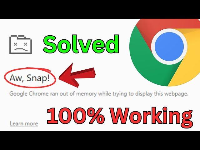 How To Fix Aw Snap Google Chrome Error || @technicalfazal804