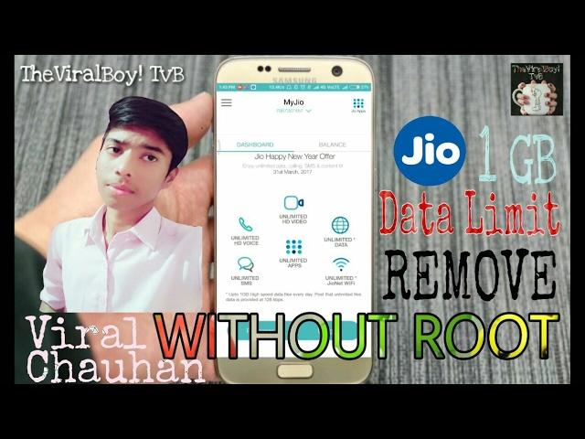 How to remove Reliance Jio 1GB Data Limit [WITHOUT ROOT]100% WORKING with PROOF 2017 | LEGALLY TvB