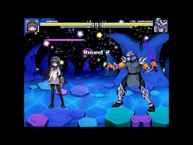 NICK54222 MUGEN: Homura Akemi (me) VS Shredder