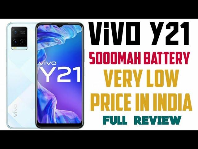 vivo y21 launched in India || 5000mAh battery |specifications unboxing |price|| full review| 2021