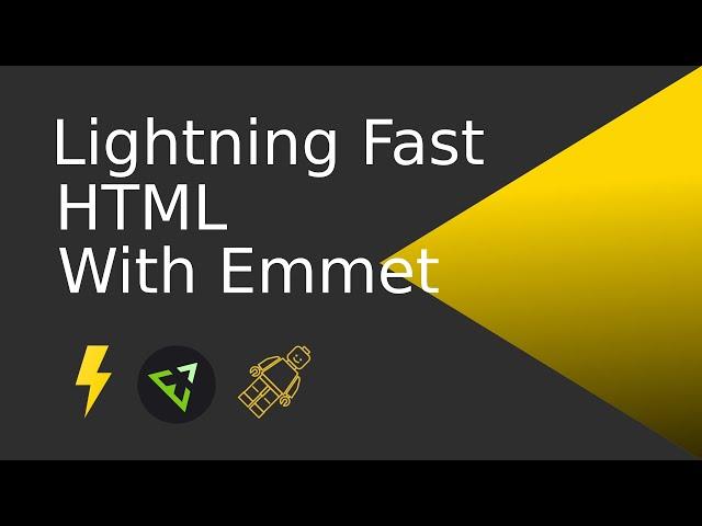 Write HTML 2x faster! Say Goodbye to tedious HTML | Emmet Tutorial - ep05