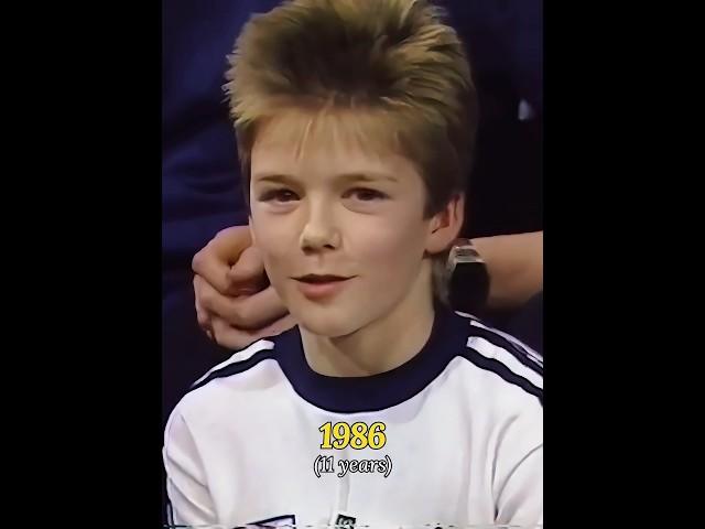 David Beckham Evolution 1986-2024