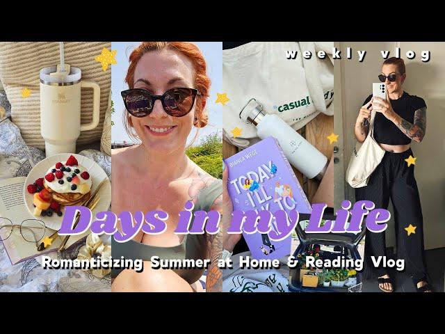 Summer Days in my Life: Romanticizing Summer at Home, Reading Vlog & Pancakes  // Weekly Vlog 211
