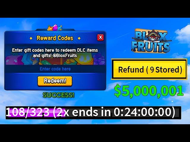 TODAY UPDATEBLOX FRUITS CODES ROBLOX - BLOX FRUITS CODES - CODES FOR BLOX FRUITS - BLOX