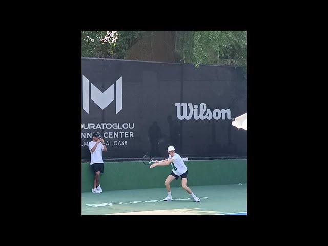 Jannik Sinner si allena con Grigor Dimitrov