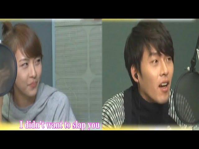 Hyun bin and Ha ji won talk about slapping him in secret garden/ENGsub