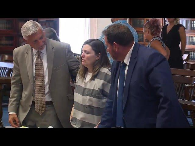 Angela Wagner, suspect in Rhoden family killings. appears in court