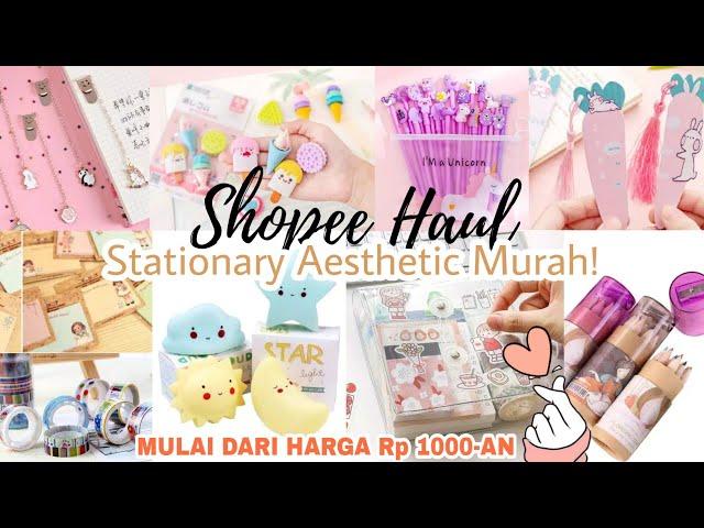 SHOPEE HAUL STATIONERY AESTHETIC MURAH ALA KOREA JAPAN STYLE | Peralatan Sekolah, Alat Tulis