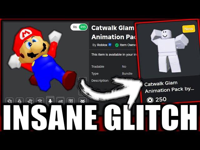 The most broken/glitchy animation pack I've ever seen! (ROBLOX Catwalk Glam Avatar Animation Bundle)